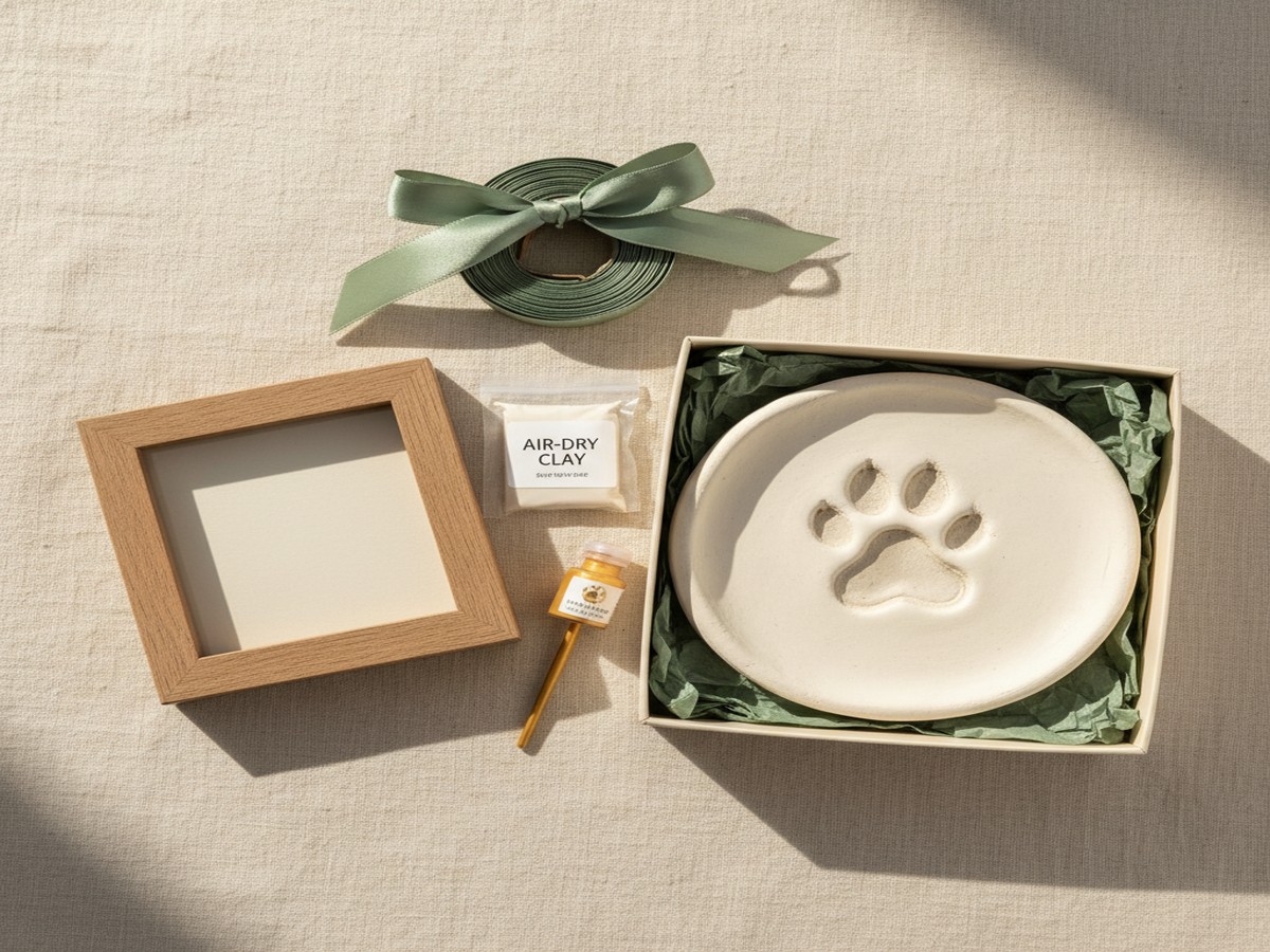 Paw Print Keepsake Kit — personalized pet keepsake preview