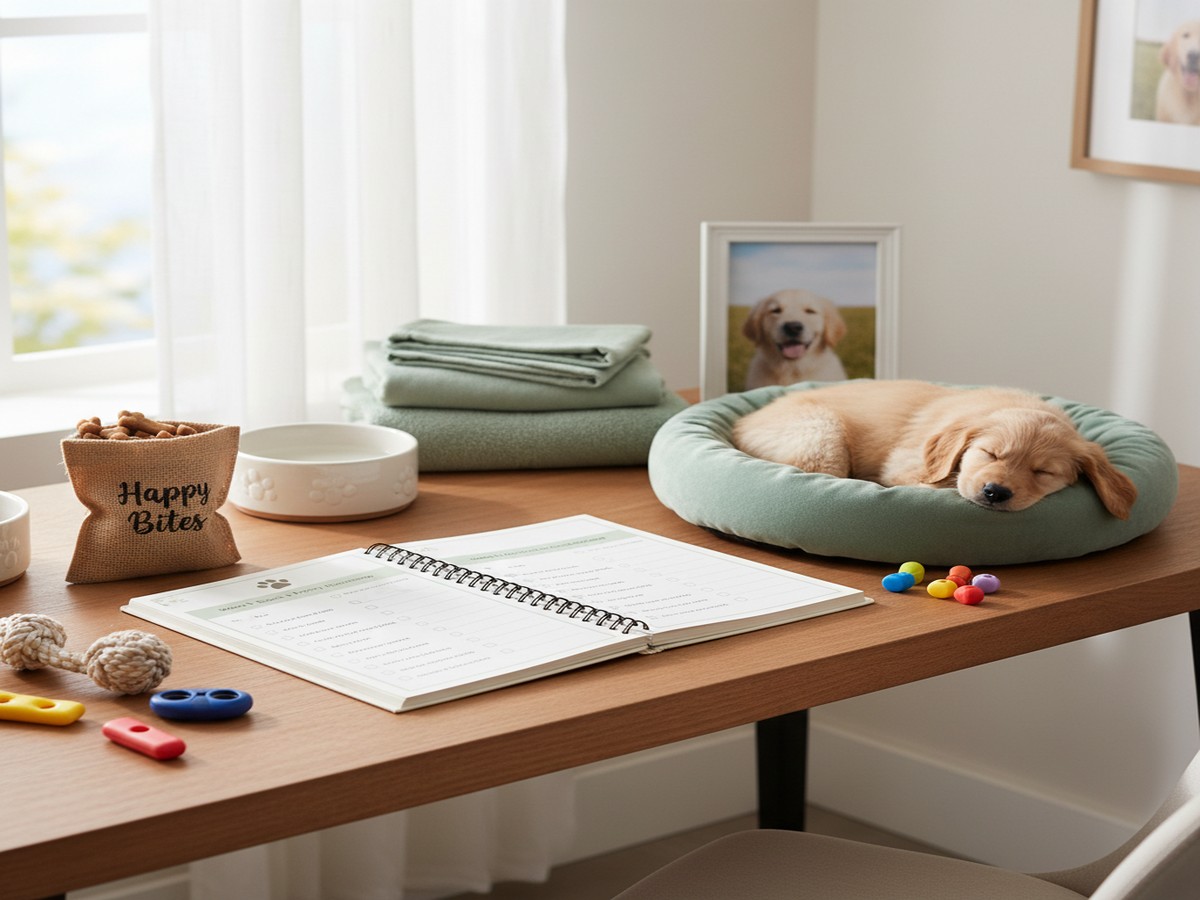 Puppy Training Tracker — personalized pet keepsake preview