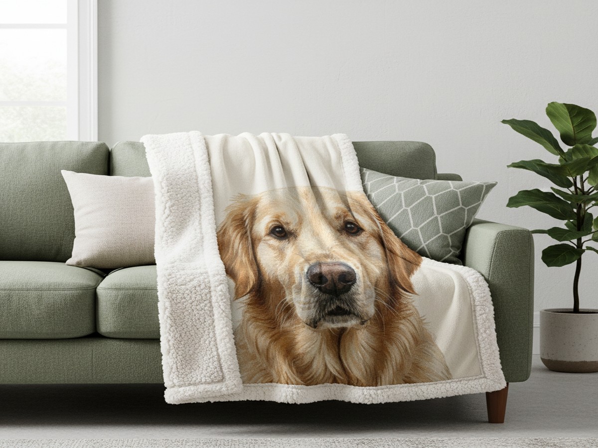 Memorial Blanket 50x60 — personalized pet keepsake preview