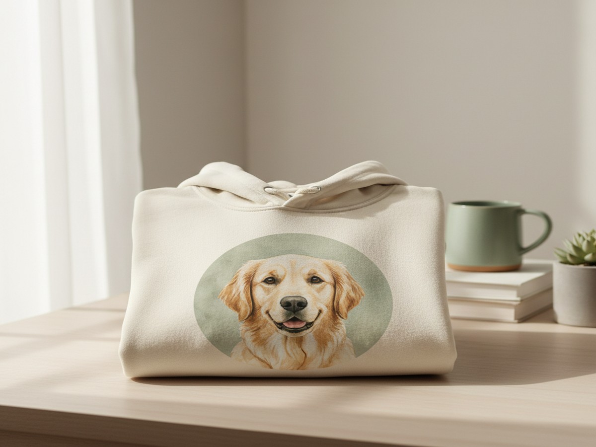 Pet Portrait Hoodie — personalized pet keepsake preview